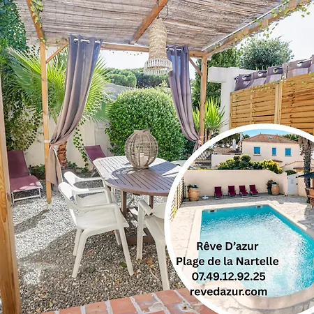 Casa vacanze Rêve D'azur De La Nartelle, Maison Julia Avec Piscine Partagée, Parking&terrasse Bbq, Wifi Et Draps Inclus