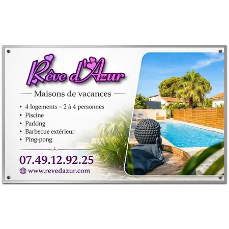 Ferienhaus Maison Julia Bord De - 2 - De La Nartelle - Maxime - Piscine Partagee - Parking - Bbq - Draps Inclus